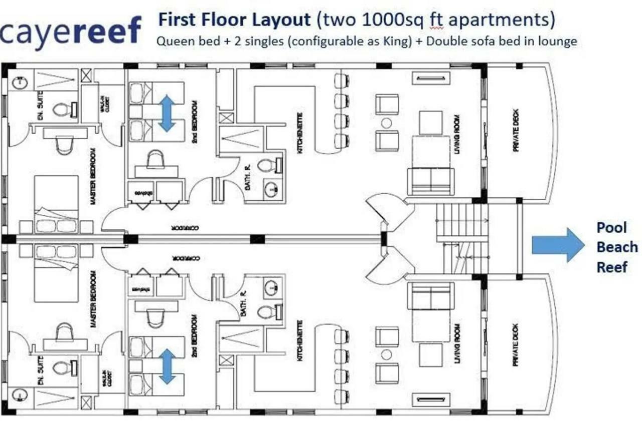 Caye Reef Condos Кайе Колкер Екстериор снимка